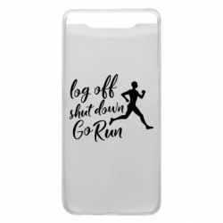 Чехол для Samsung A80 Log off shut down go run - PrintSalon