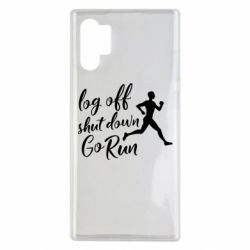 Чехол для Samsung Note 10 Plus Log off shut down go run - PrintSalon