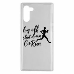 Чехол для Samsung Note 10 Log off shut down go run - PrintSalon