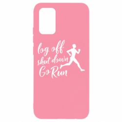 Чехол для Samsung A02s/M02s Log off shut down go run - PrintSalon