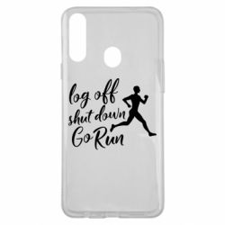 Чохол для Samsung A20s Log off shut down go run