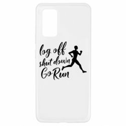 Чехол для Samsung A32 4G Log off shut down go run - PrintSalon