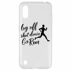 Чехол для Samsung A01/M01 Log off shut down go run - PrintSalon
