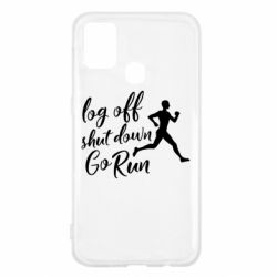 Чехол для Samsung M31 Log off shut down go run - PrintSalon