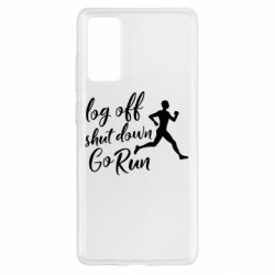 Чохол для Samsung S20 FE Log off shut down go run