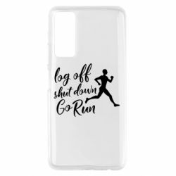 Чехол для Huawei P Smart 2021 Log off shut down go run - PrintSalon