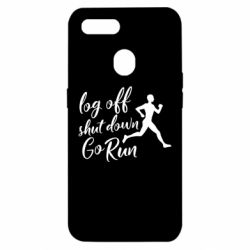 Чехол для Oppo A5s/A12 Log off shut down go run - PrintSalon