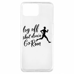 Чехол для Oppo A73 Log off shut down go run - PrintSalon