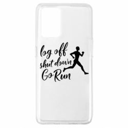 Чехол для Oppo A74 4G Log off shut down go run - PrintSalon