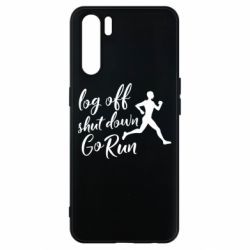 Чехол для Oppo A91/Reno3 Log off shut down go run - PrintSalon