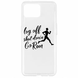 Чехол для Oppo Reno 4 Lite Log off shut down go run - PrintSalon