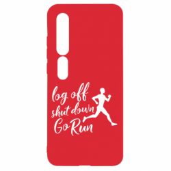 Чехол для Xiaomi Mi10/10 Pro Log off shut down go run - PrintSalon