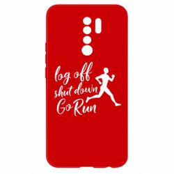 Чохол для Xiaomi Redmi 9 Log off shut down go run