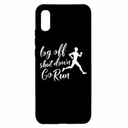 Чехол для Xiaomi Redmi 9a Log off shut down go run - PrintSalon