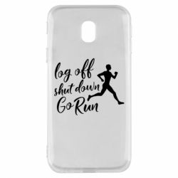 Чехол для Samsung J3 2017 Log off shut down go run - PrintSalon