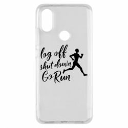 Чехол для Xiaomi Mi A2 Log off shut down go run - PrintSalon