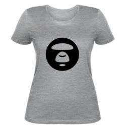 Женская футболка Logo Bape Monkey - PrintSalon