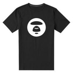 Мужская футболка премиум Logo Bape Monkey - PrintSalon