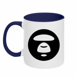 Чашка двухцветная 320ml Logo Bape Monkey - PrintSalon