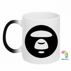 Чашка-хамелеон Logo Bape Monkey - PrintSalon