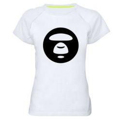 Женская футболка для спорта Logo Bape Monkey - PrintSalon