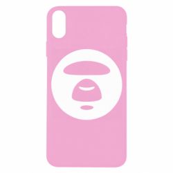 Чехол для iPhone X/Xs Logo Bape Monkey - PrintSalon