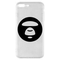 Чехол для iPhone 8 Plus Logo Bape Monkey - PrintSalon