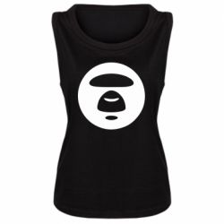 Женская майка Logo Bape Monkey - PrintSalon