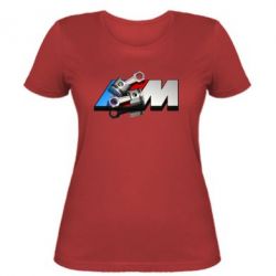 Женская футболка Logo BMW  3 - PrintSalon