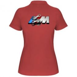Женское поло Logo BMW  3 - PrintSalon