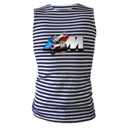 Майка-тельняшка Logo BMW  3 - PrintSalon