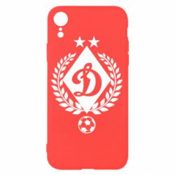 Чехол для iPhone XR Лого Динамо с колосками