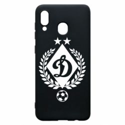 Чехол для Samsung A20 Лого Динамо с колосками - PrintSalon