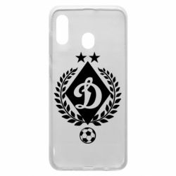 Чехол для Samsung A30 Лого Динамо с колосками - PrintSalon