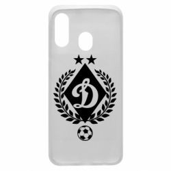 Чехол для Samsung A40 Лого Динамо с колосками - PrintSalon