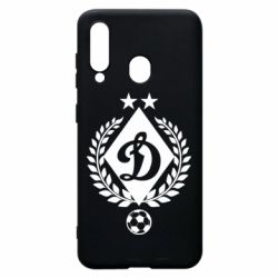 Чехол для Samsung A60 Лого Динамо с колосками