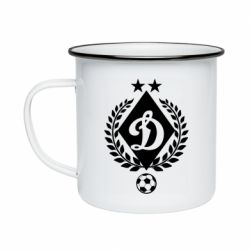Кружка эмалированная Лого Динамо с колосками