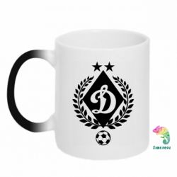 Чашка-хамелеон Лого Динамо с колосками - PrintSalon