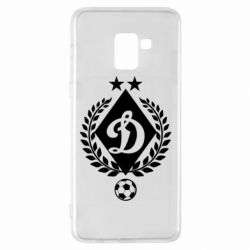 Чехол для Samsung A8+ 2018 Лого Динамо с колосками - PrintSalon