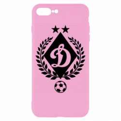 Чехол для iPhone 8 Plus Лого Динамо с колосками - PrintSalon