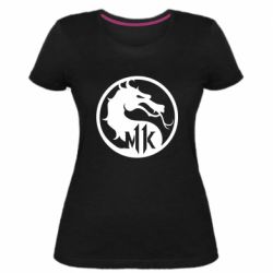 Жіноча преміум футболка Logo Mortal Kombat 11 - PrintSalon