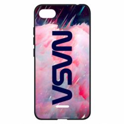 Чохол для Xiaomi Redmi 6A Logo Nasa and space - PrintSalon
