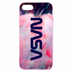 Чохол для iPhone SE 2020 Logo Nasa and space - PrintSalon