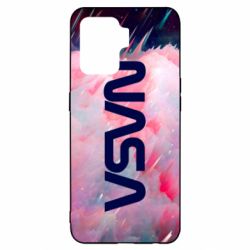 Чохол для Oppo Reno 5 Lite Logo Nasa and space - PrintSalon