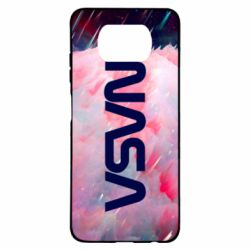 Чохол для Xiaomi Poco X3 Logo Nasa and space - PrintSalon