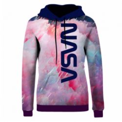 Жіноче 3D худі Logo Nasa and space