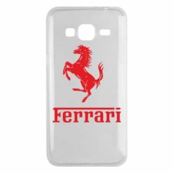 Чехол для Samsung J3 2016 логотип Ferrari - PrintSalon