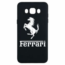Чехол для Samsung J7 2016 логотип Ferrari