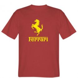Мужская футболка Stedman логотип Ferrari - PrintSalon