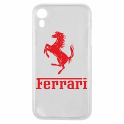 Чехол для iPhone XR логотип Ferrari - PrintSalon